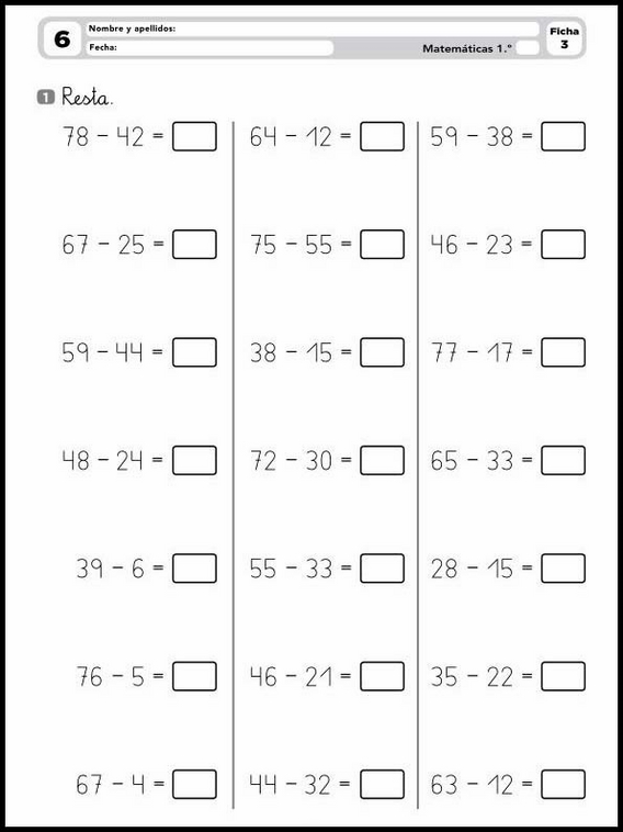 Exercices de mathématiques pour enfants de 6 ans 7