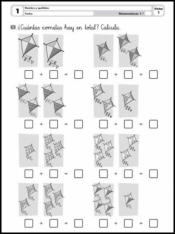 Mathe-Übungsblätter für 6-Jährige 1