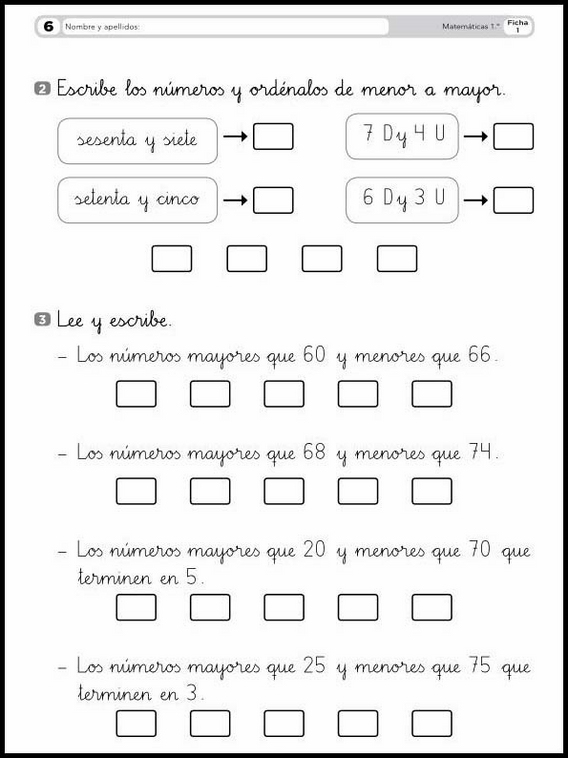 6 años 1º Educacion Primaria Refuerzo 16