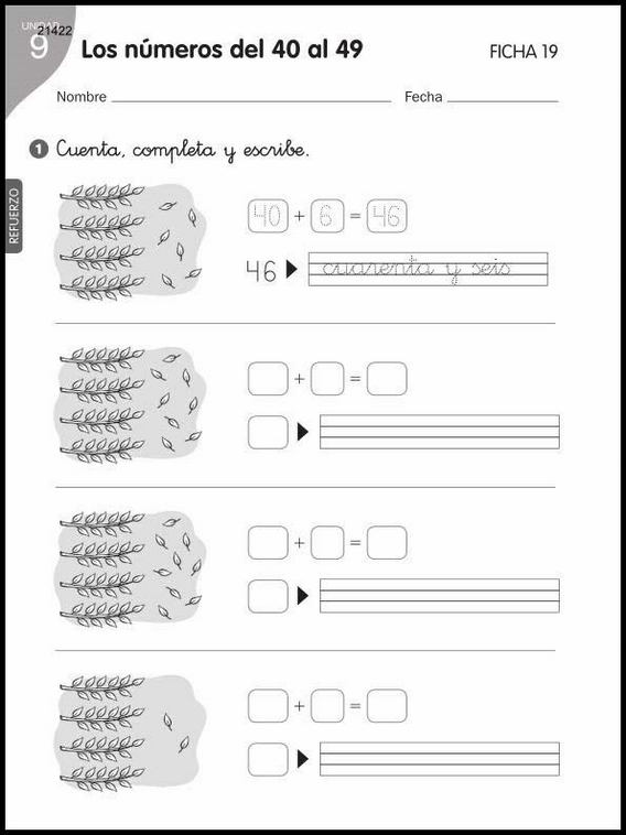 Entraînements de mathématiques pour enfants de 6 ans 54