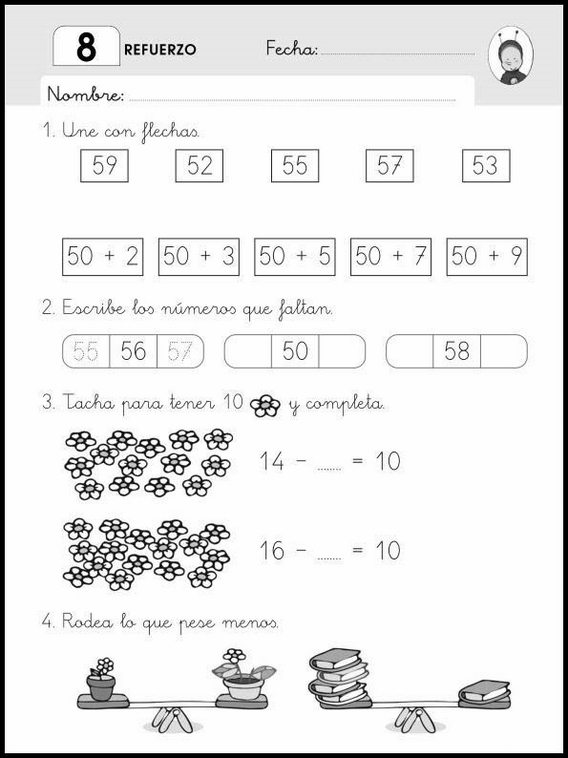 Maths Practice Worksheets for 6-Year-Olds 77