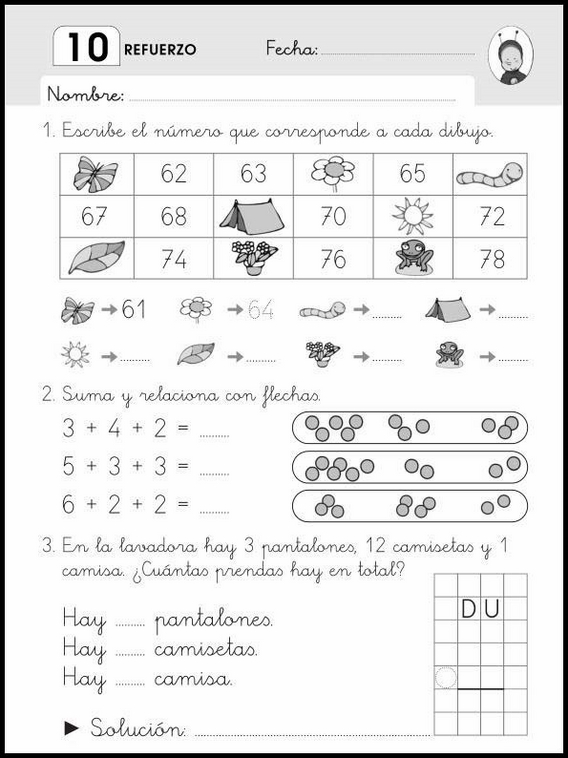 Maths Practice Worksheets for 6-Year-Olds 79