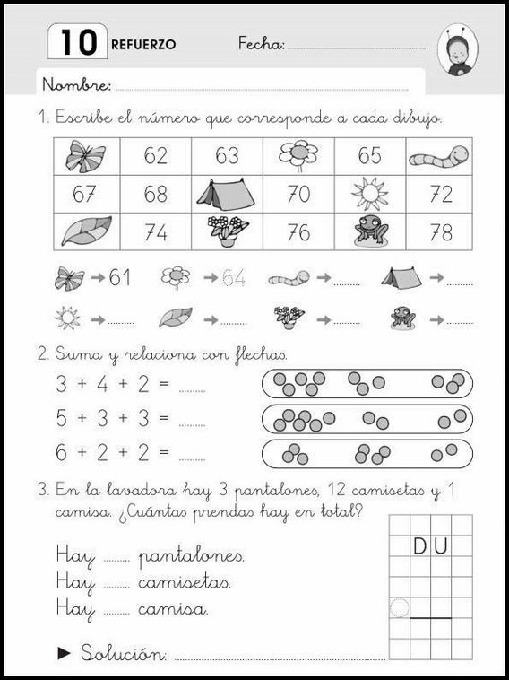 6-vuotiaiden matematiikan vahvistustehtäviä 79