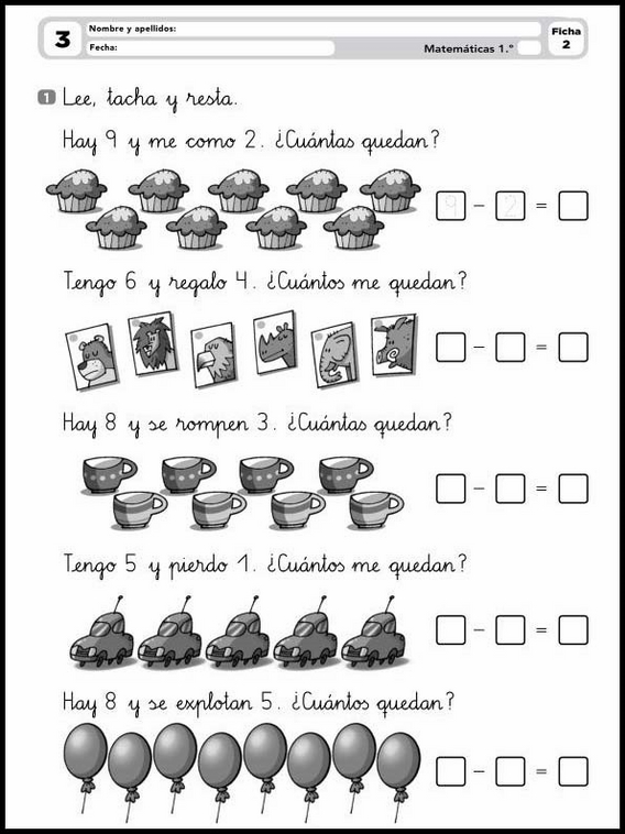 Entraînements de mathématiques pour enfants de 6 ans 8