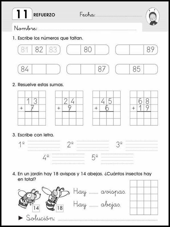 6-vuotiaiden matematiikan vahvistustehtäviä 80