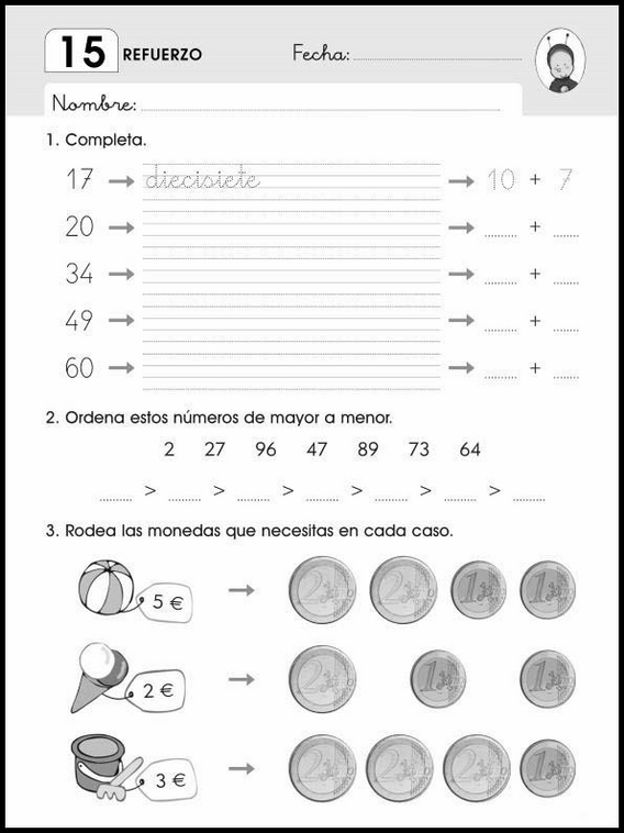 Entraînements de mathématiques pour enfants de 6 ans 84