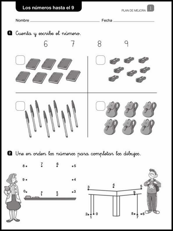 Revisões de matemática para crianças de 6 anos 1