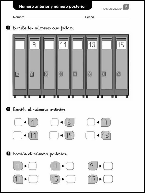 6 años 1º Educacion Primaria Repaso 11