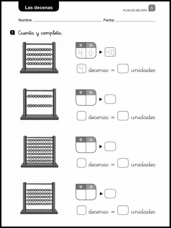 Maths Review Worksheets for 6-Year-Olds 12