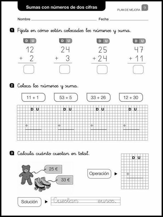 Revisões de matemática para crianças de 6 anos 22
