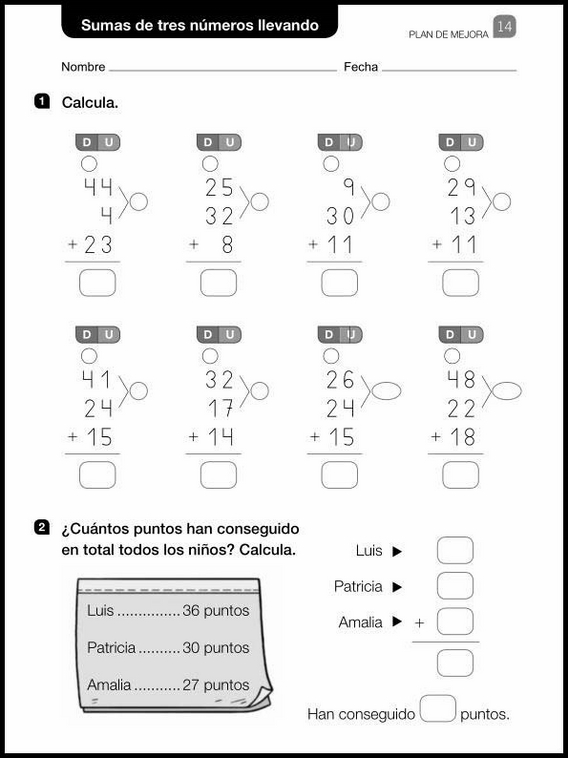 Revisões de matemática para crianças de 6 anos 36