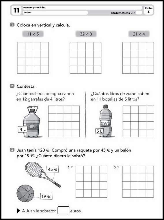 Exercices de mathématiques pour enfants de 7 ans 11