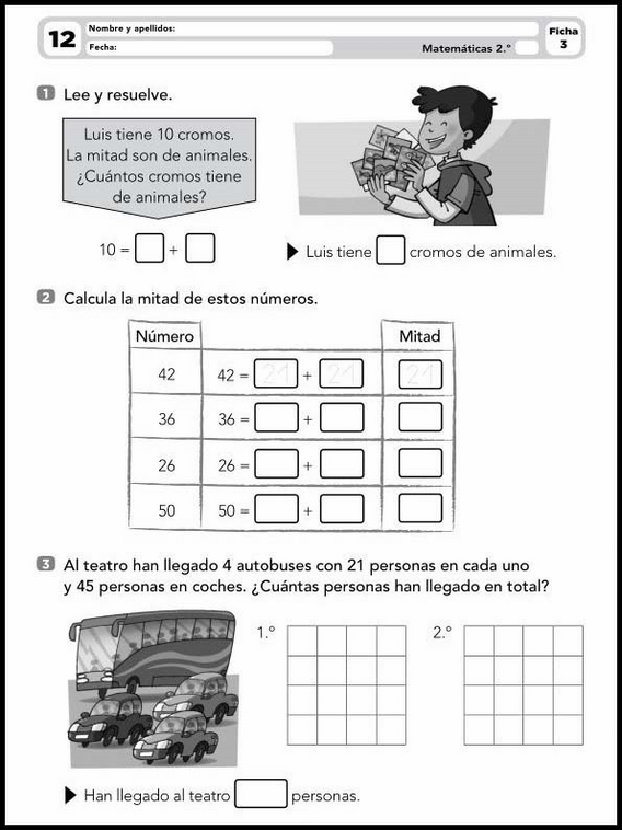 Exercices de mathématiques pour enfants de 7 ans 12