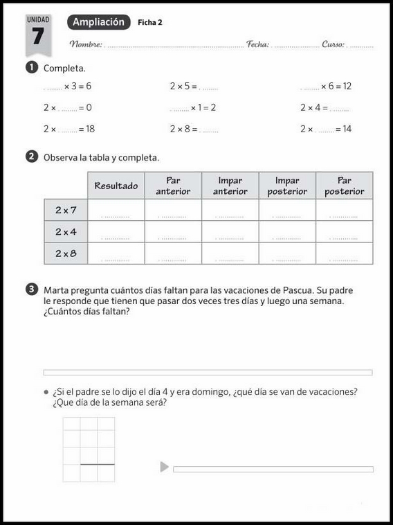 Matematikuppgifter för 7-åringar 26