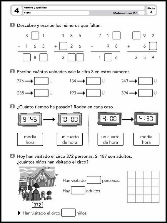 Esercizi di matematica per bambini di 7 anni 4