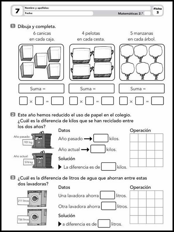 Exercices de mathématiques pour enfants de 7 ans 7