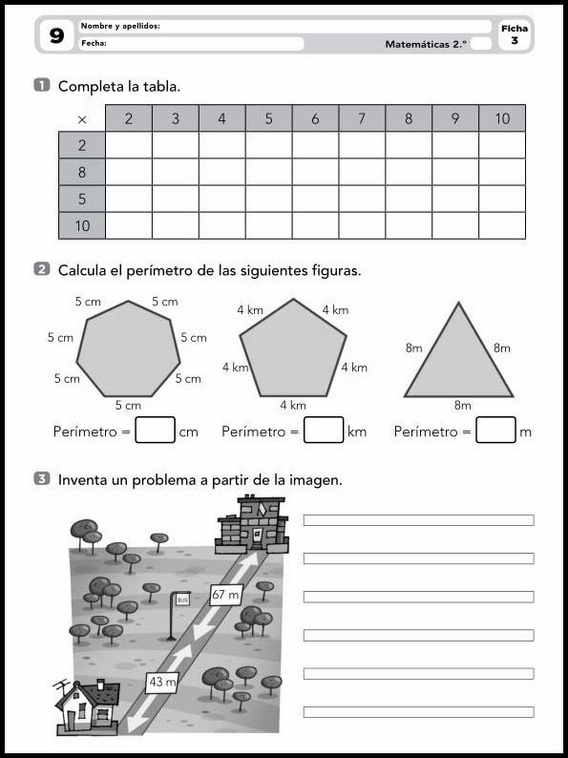 Exercices de mathématiques pour enfants de 7 ans 9