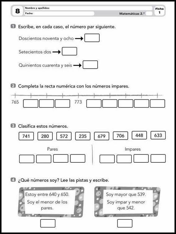 7 años 2º Educacion Primaria Refuerzo 22