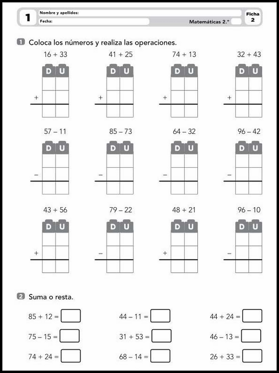 Exercícios de matemática para crianças de 7 anos 3