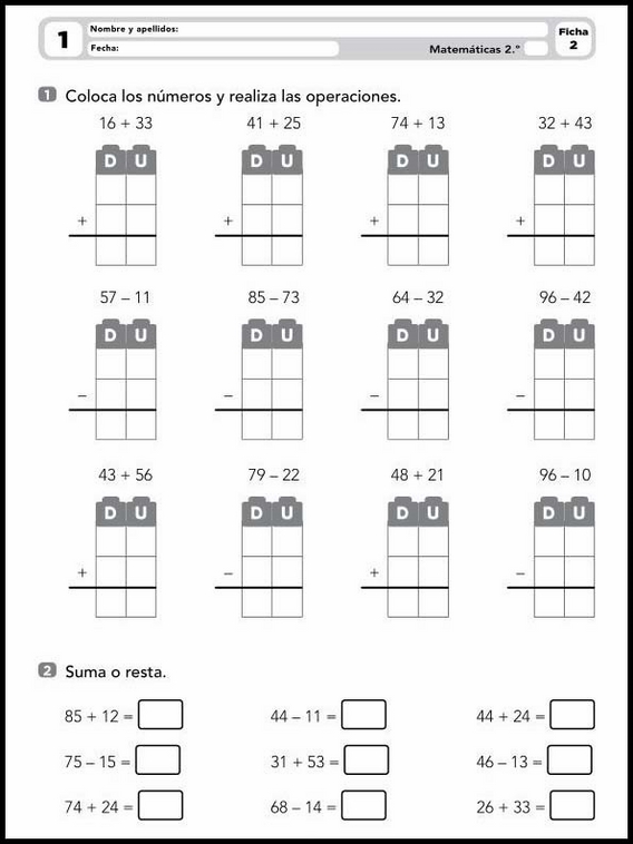 7 años 2º Educacion Primaria Refuerzo 3