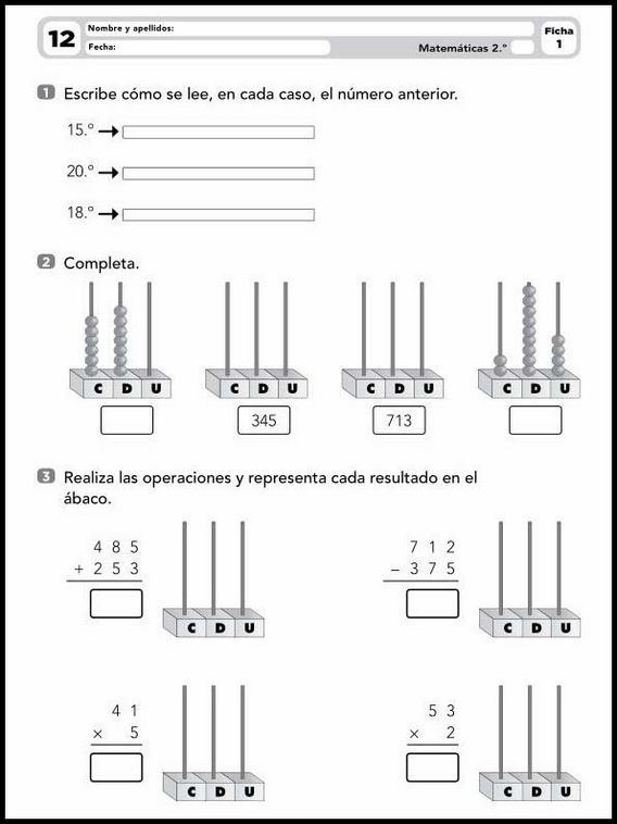 Entraînements de mathématiques pour enfants de 7 ans 34