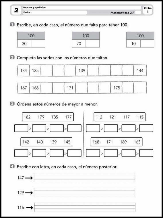 Exercícios de matemática para crianças de 7 anos 4