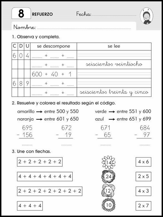 7 años 2º Educacion Primaria Refuerzo 44