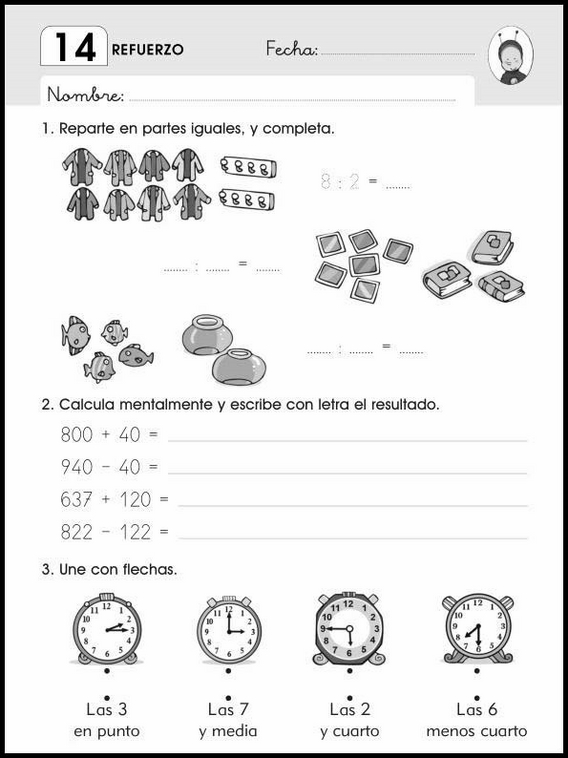 Entraînements de mathématiques pour enfants de 7 ans 50