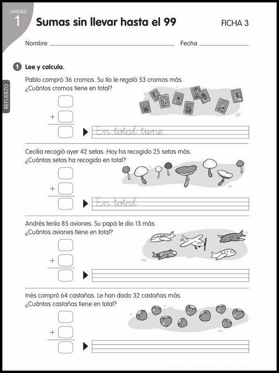 Entraînements de mathématiques pour enfants de 7 ans 54