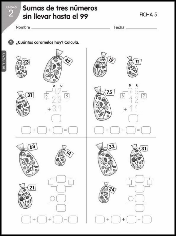 Entraînements de mathématiques pour enfants de 7 ans 56