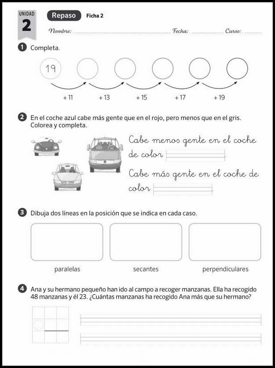 Mathe-Wiederholungsblätter für 7-Jährige 40