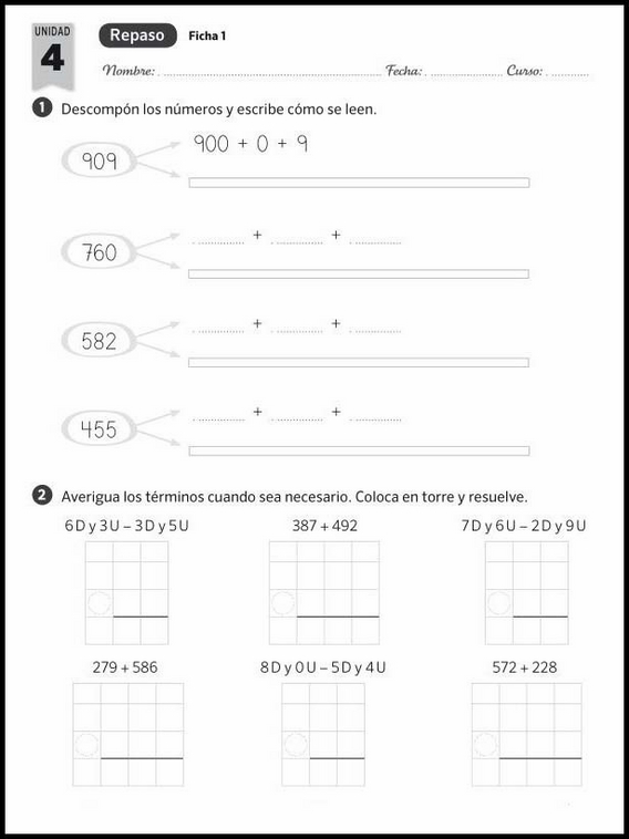 Revisões de matemática para crianças de 7 anos 43