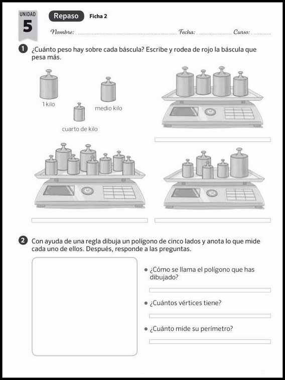 Revisões de matemática para crianças de 7 anos 46