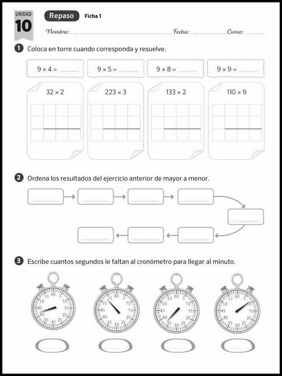 Revisões de matemática para crianças de 7 anos 55