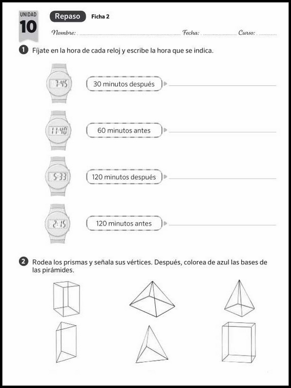 Révisions de mathématiques pour enfants de 7 ans 56