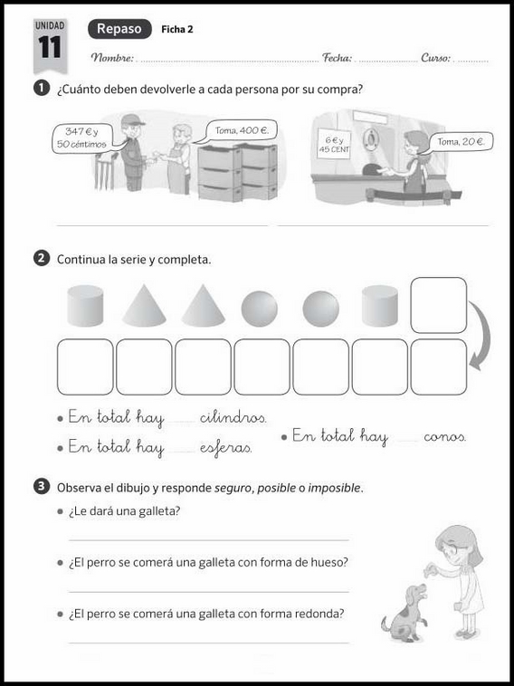 Revisões de matemática para crianças de 7 anos 58