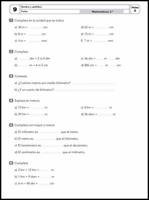 Atividades de matemática para crianças de 8 anos 17