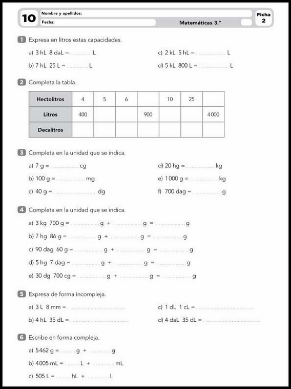 Exercices de mathématiques pour enfants de 8 ans 19