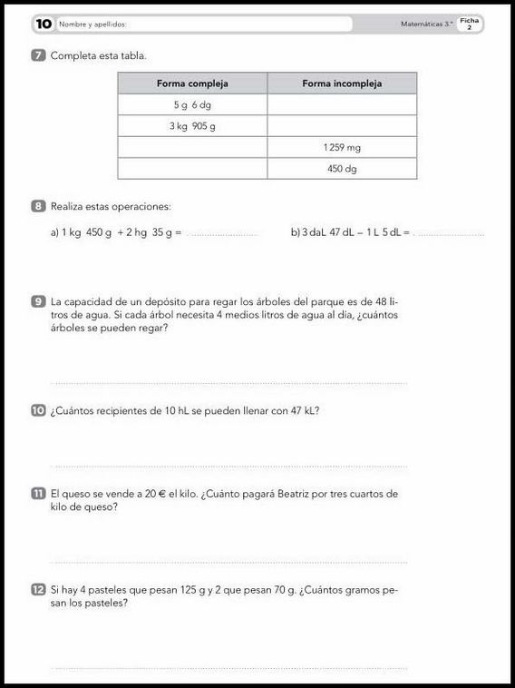 Maths Worksheets for 8-Year-Olds 20