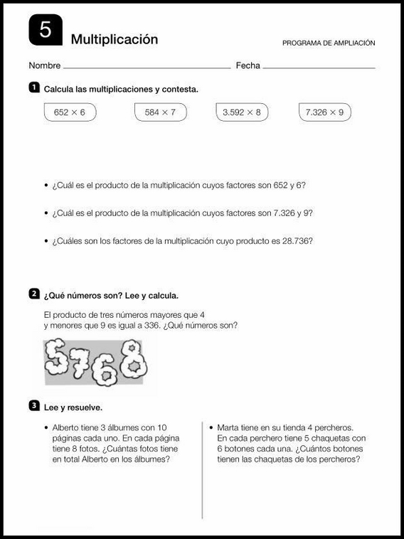 Exercices de mathématiques pour enfants de 8 ans 29