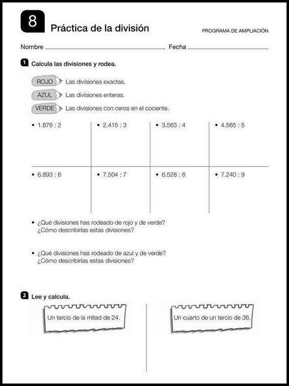 Esercizi di matematica per bambini di 8 anni 32