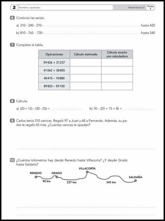 Esercizi di matematica per bambini di 8 anni 4