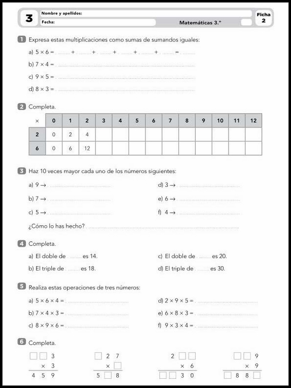 Atividades de matemática para crianças de 8 anos 5