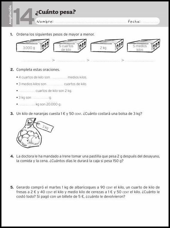 Esercizi di matematica per bambini di 8 anni 53