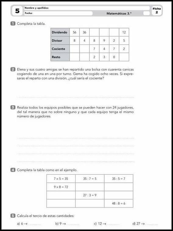 Mathe-Arbeitsblätter für 8-Jährige 9