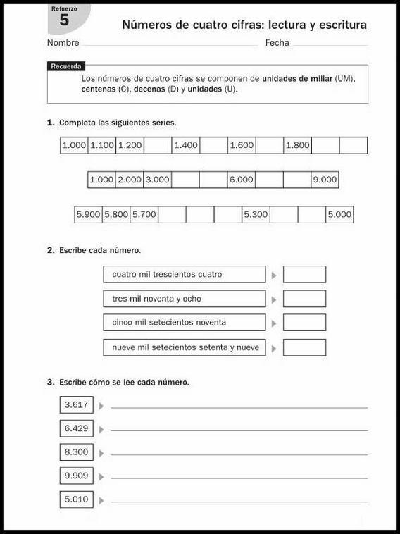 Exercícios de matemática para crianças de 8 anos 116