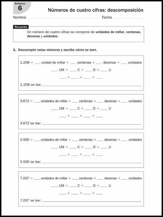 Exercícios de matemática para crianças de 8 anos 117