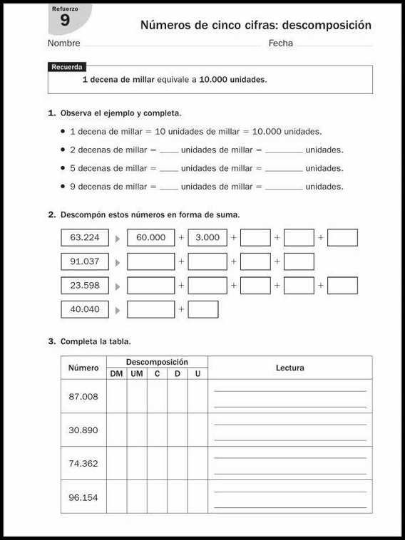 Exercícios de matemática para crianças de 8 anos 120