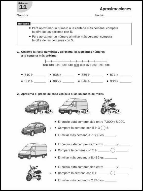 Exercícios de matemática para crianças de 8 anos 122