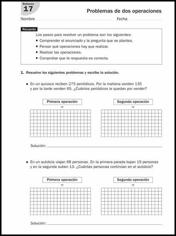 Entraînements de mathématiques pour enfants de 8 ans 128